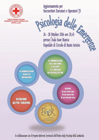 immagine articolo VARESE - Corso di aggiornamento per Soccorritori Esecutori sul tema della Psicologia delle Emergenze