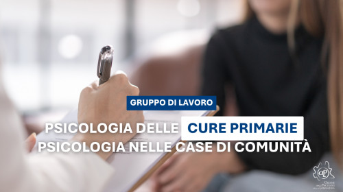 Gruppo di Lavoro - Psicologia delle Cure Primarie e Psicologia Nelle Case Di Comunità