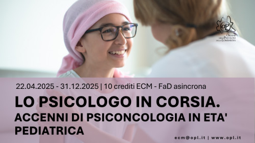 imamgine Lo psicologo in corsia. Accenni di psiconcologia in eta' pediatrica formazione