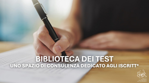 immagine articolo BIBLIOTECA DEI TEST: uno spazio di consulenza dedicato agli iscritt*