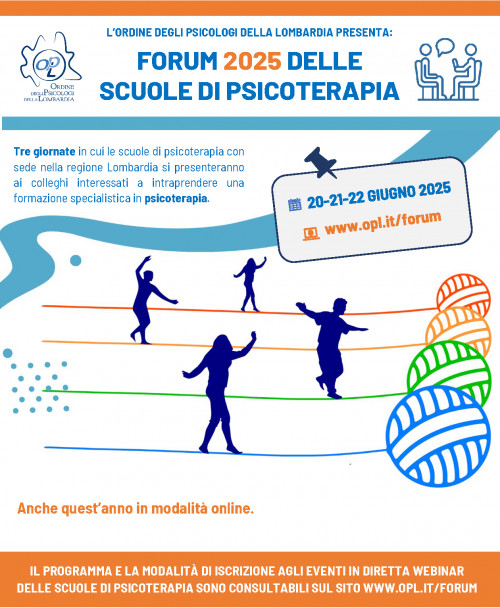 SAVE THE DATE - Forum delle Scuole di Psicoterapia - Edizione 2025