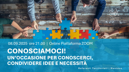 immagine articolo MANTOVA - Conosciamoci! Un’occasione per conoscerci, condividere idee e necessità