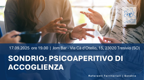 immagine articolo SONDRIO – Psicoaperitivo: incontriamoci in presenza