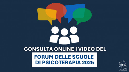 Sono online i video del Forum delle Scuole di Psicoterapia 2025