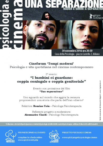 immagine articolo Cineforum: ‘Tempi moderni’ Psicologia e vita quotidiana nel cinema contemporaneo
