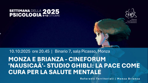 immagine articolo MONZA E BRIANZA - Cineforum 'Nausicaa'- Studio Ghibli: La pace come cura per la salute mentale