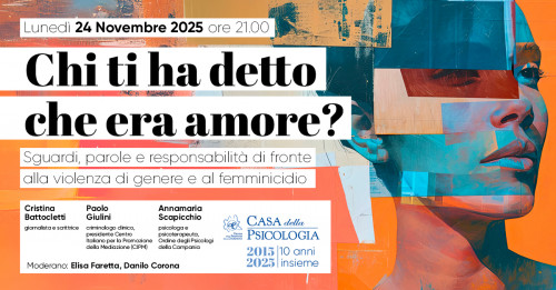 immagine articolo CHI TI HA DETTO CHE ERA AMORE?
Sguardi, parole e responsabilità di fronte alla violenza di genere e al femminicidio