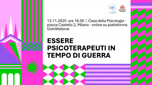 immagine articolo BookCity Milano 2025 - Essere psicoterapeuti in tempo di guerra
