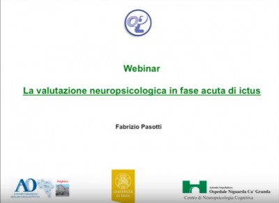 Neuropsicologia: la valutazione neuropsicologica in fase acuta di ictus - video integrale