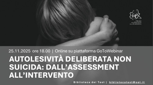 immagine articolo Autolesività deliberata non suicida: dall’assessment all’intervento