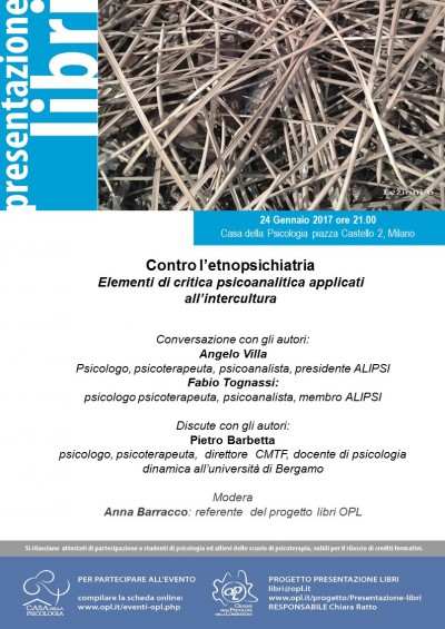 immagine articolo Presentazione libro: Contro l’etnopsichiatria Elementi di critica psicoanalitica applicati all’intercultura