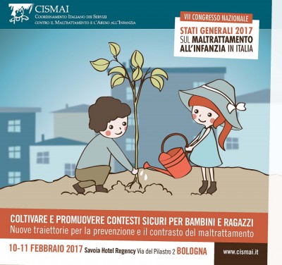 immagine articolo VII Congresso nazionale Cismai a Bologna: COLTIVARE E PROMUOVERE CONTESTI SICURI PER BAMBINI E RAGAZZI. Nuove traiettorie per la prevenzione e il contrasto del maltrattamento