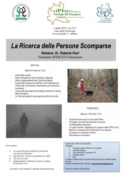 immagine articolo La Ricerca delle Persone Scomparse