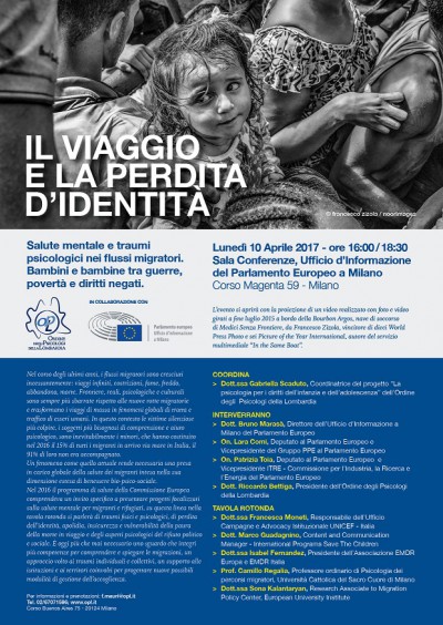 immagine articolo Il viaggio e la perdita d'identità. Salute mentale e traumi psicologici nei flussi migratori. Bambini e bambine tra guerre, povertà e diritti negati.