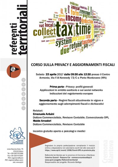 immagine articolo Porto Mantovano (MN) - Corso sulla privacy e aggiornamenti fiscali