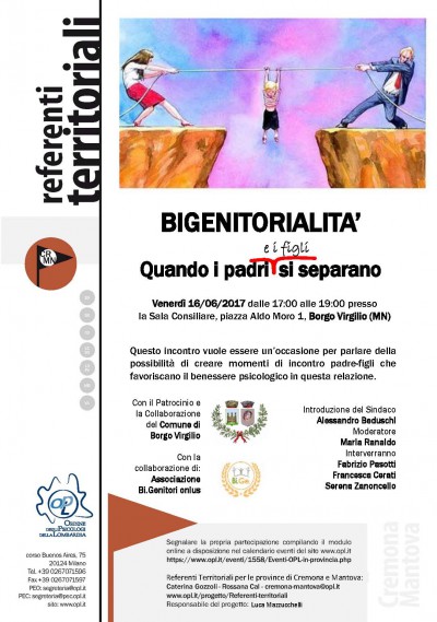 immagine articolo Borgo Virgilio (MN) - Bigenitorialità. Quando i padri e i figli si separano