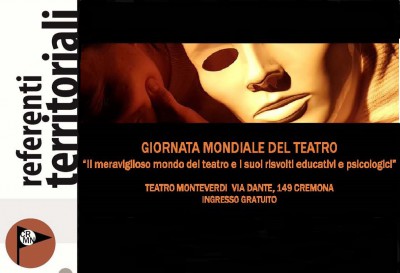 immagine articolo Giornata Mondiale del Teatro - Il teatro come modello educativo e psicologico - Laboratori teatrali e