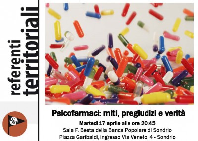 immagine articolo Sondrio - Psicofarmaci: miti, pregiudizi e verità